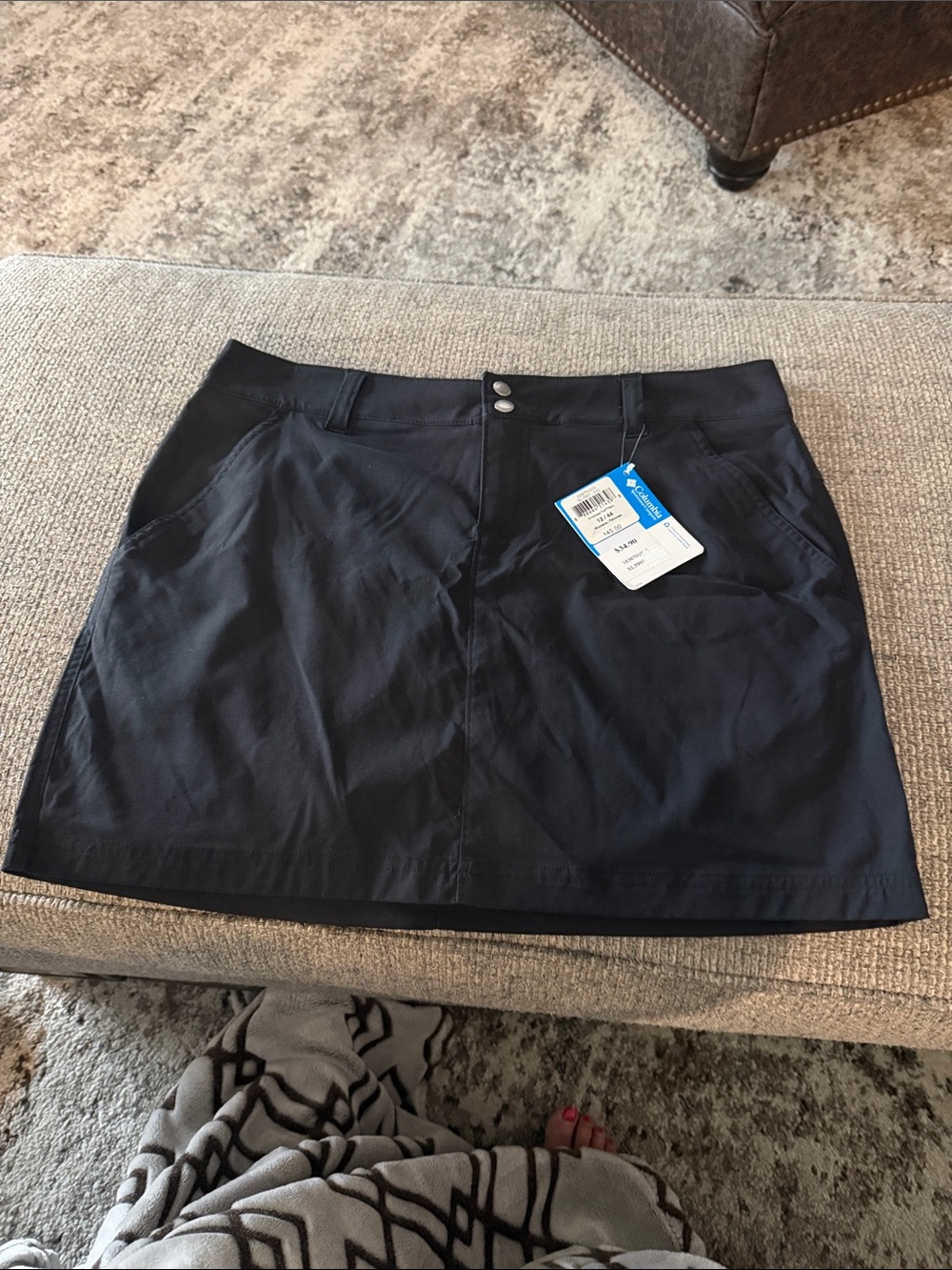 Women’s Columbia Black Skirt with Front Pockets